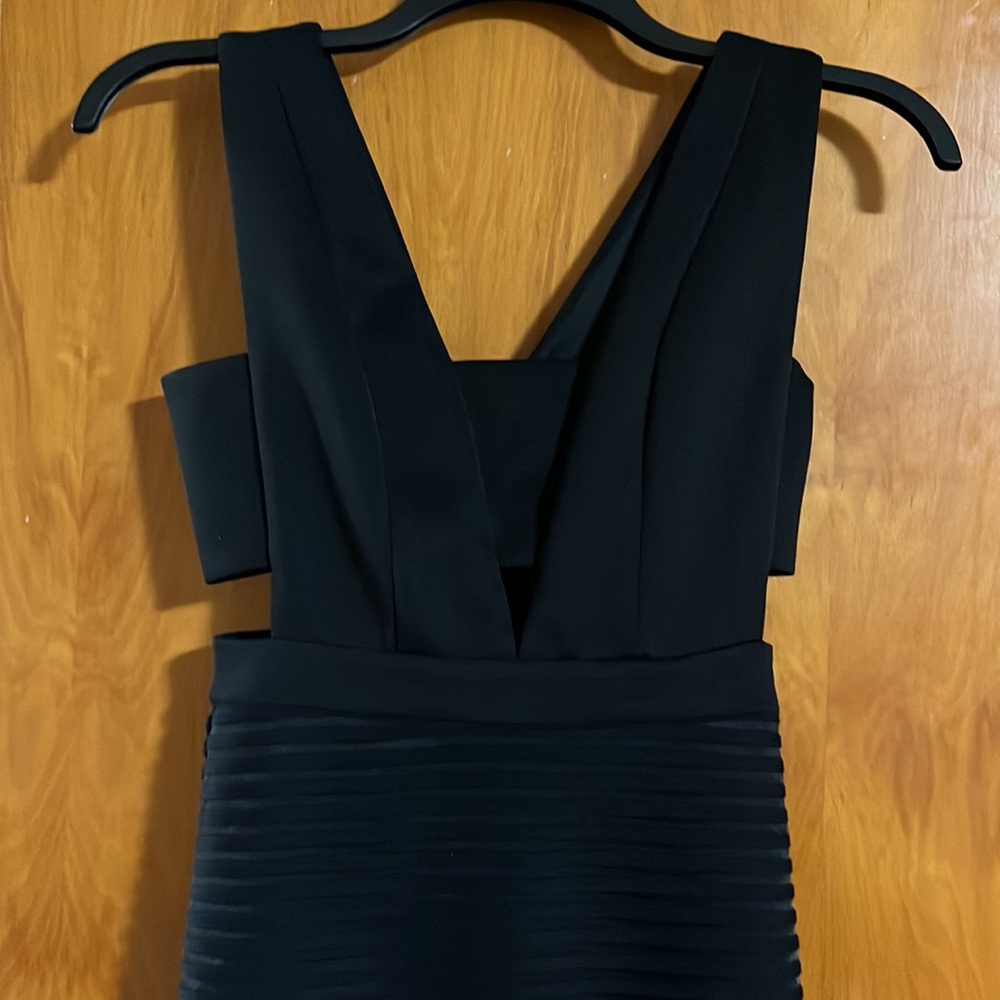 Cutout sexy black dress